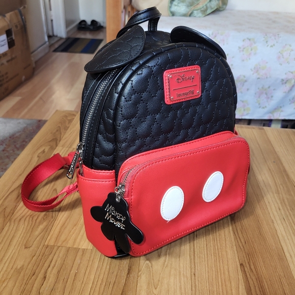 Disney Mickey Mouse Mini Backpack Loungefly Red & Black main image 15
